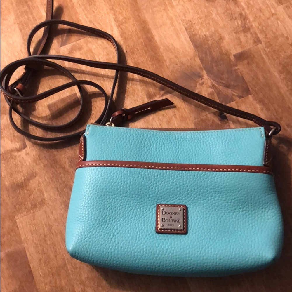 Dooney & Bourke teal/mint crossbody